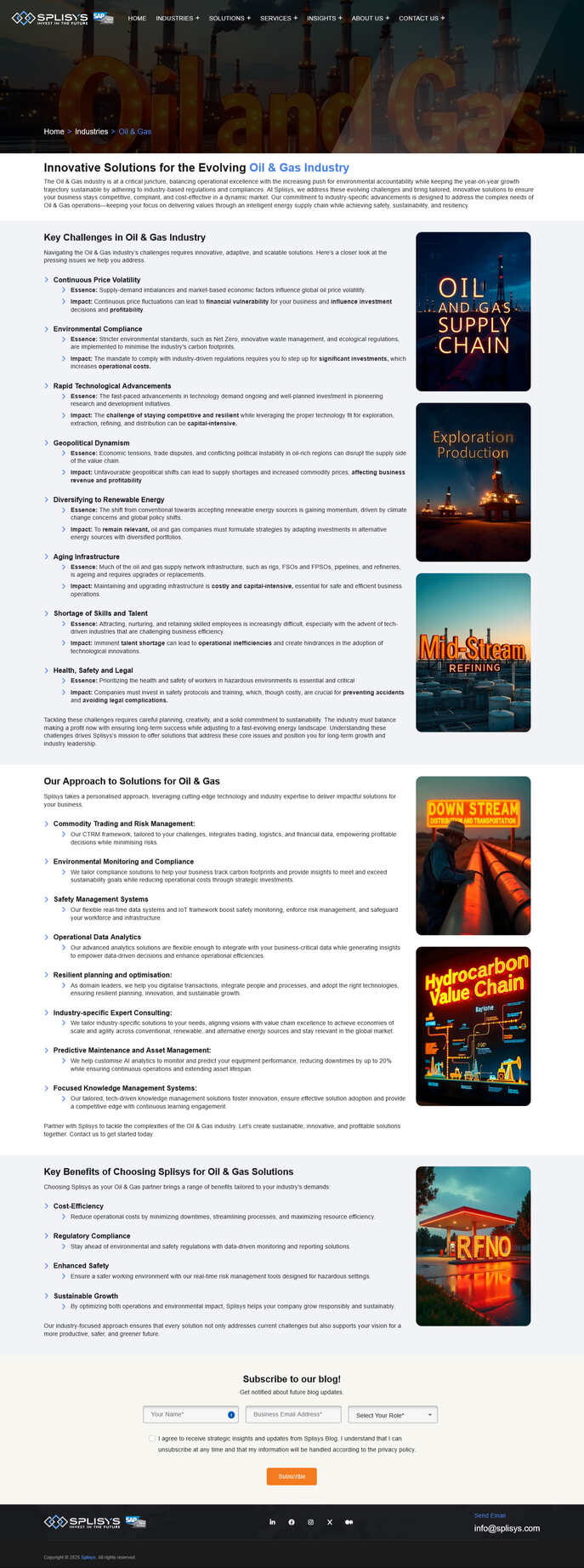 Detailed blog page showcasing structured reading experience