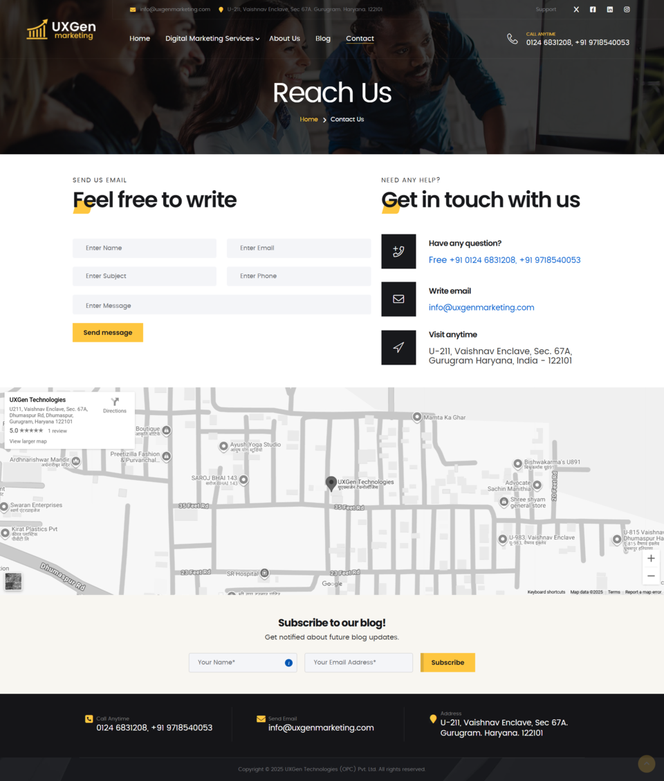 UXGen Marketing Contact